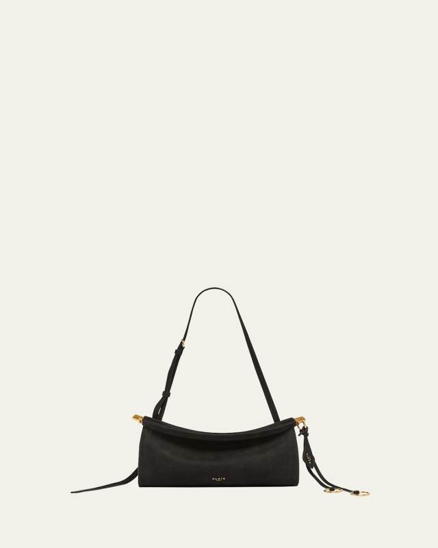 Le Click Small Shoulder Bag in Nubuck Leather
